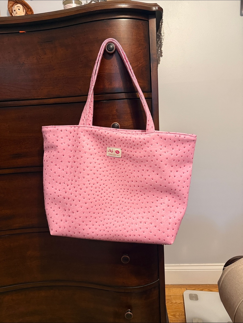 Makeup Junkie Pink Quilted Tote Bag by Unknown Brand this is a weekender